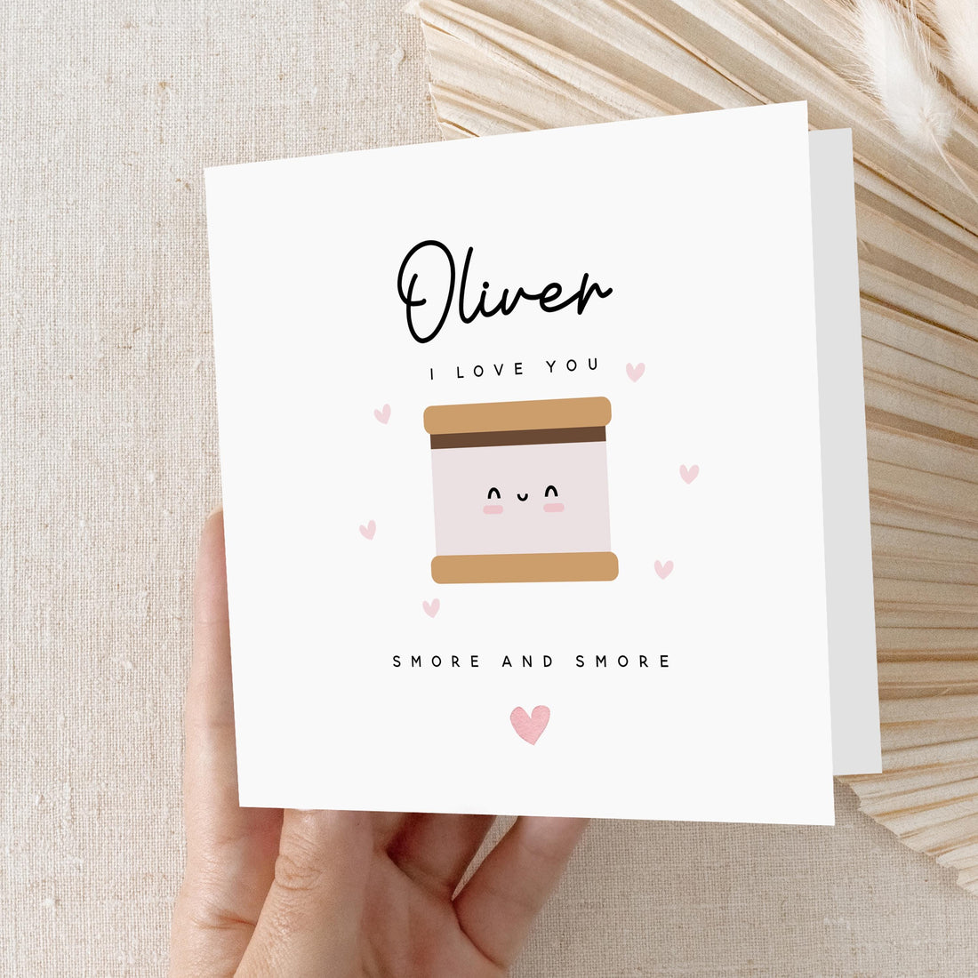Anniversary Card, Card For Wife, Card For Husband, Card For Girlfriend Boyfriend, Love Card, Smore &amp; Smore Card, Kraft Envelope