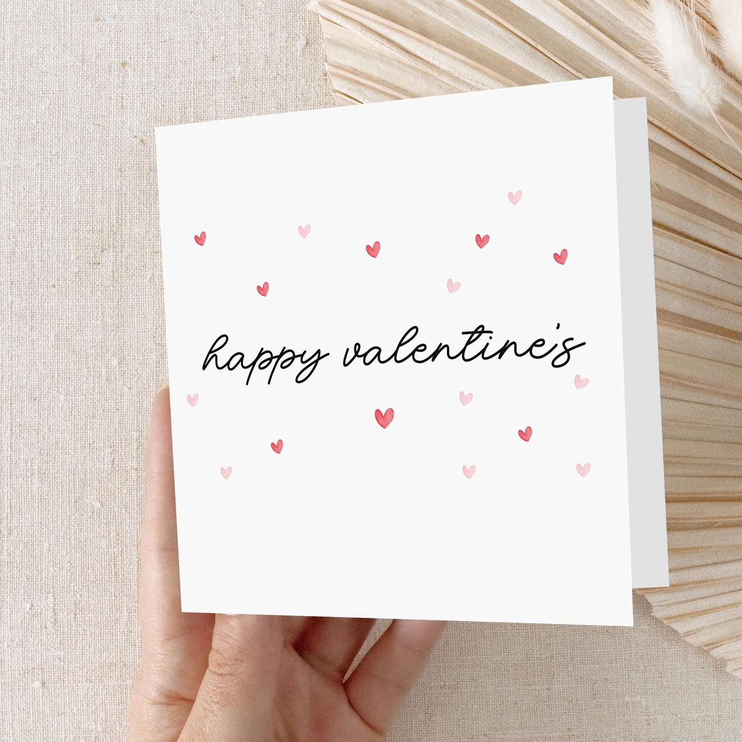 Valentines Day Card To Partner, Minimal Design, Lots Of Heart, Perfect For Wife, Husband, For Him, For Her, Kraft Envelope, Happy Valentines