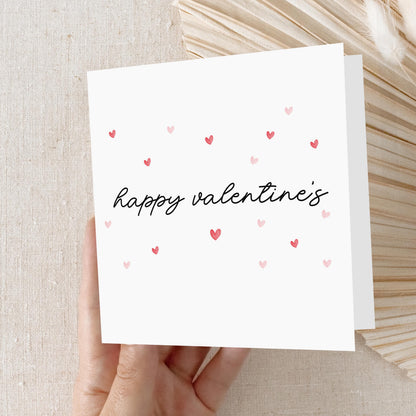 Valentines Day Card To Partner, Minimal Design, Lots Of Heart, Perfect For Wife, Husband, For Him, For Her, Kraft Envelope, Happy Valentines