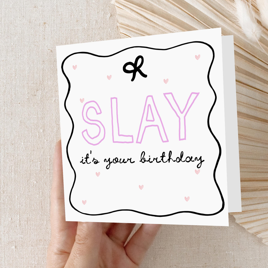 Birthday Slay Card, Special Birthday Card For Her, Birthday Card For Best Friend, Sister, Daughter, Auntie, Friend, Bestie-Kraft Envelope