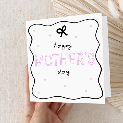 Mothers Day Card, Card For Mum, Happy Mother&