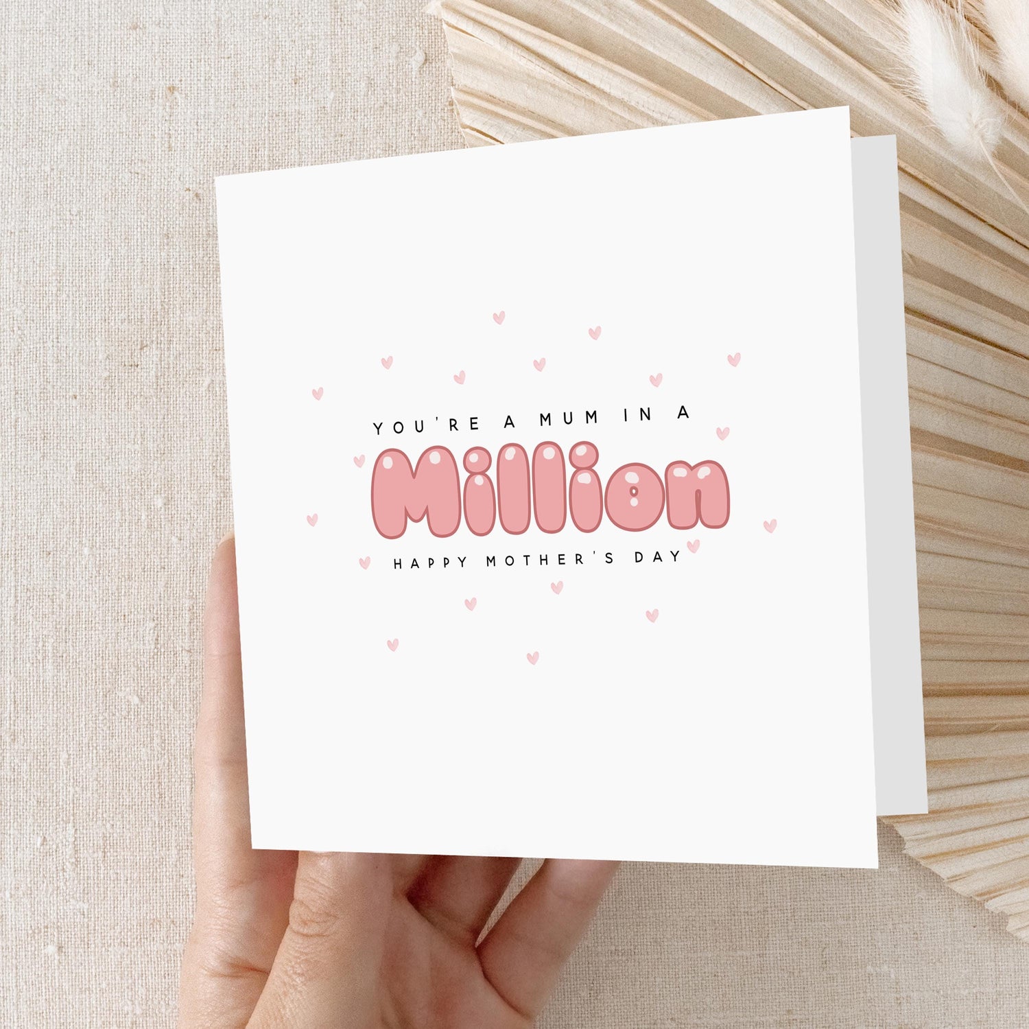 Mothers Day Card, Card For Mum, Happy Mother&