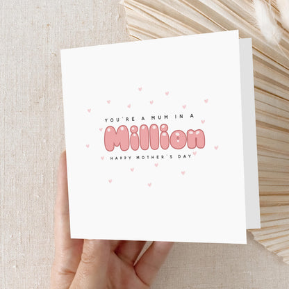 Mothers Day Card, Card For Mum, Happy Mother&