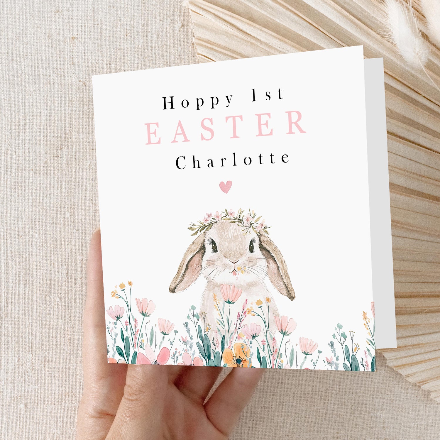 First Easter Card Personalised, Easter Card For Baby, My First Easter, Easter Card, Card For Daughter, Happy Easter Bunny, Easter Gift Baby
