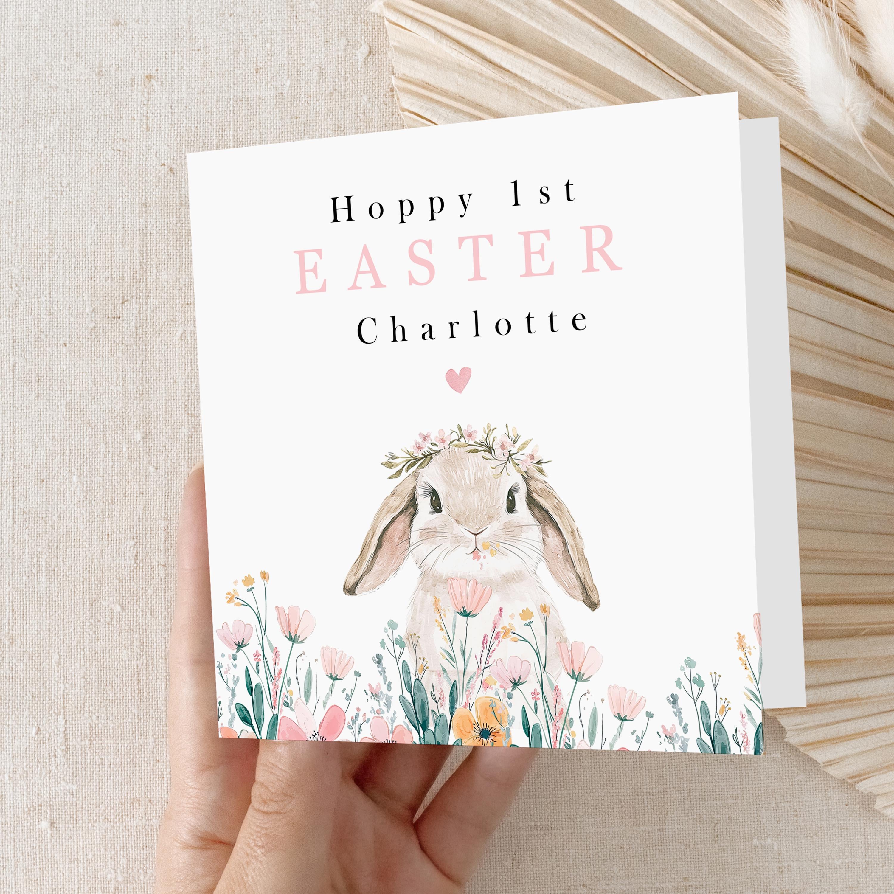 First Easter Card Personalised, Easter Card For Baby, My First Easter, Easter Card, Card For Daughter, Happy Easter Bunny, Easter Gift Baby
