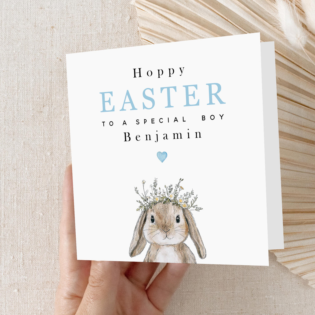 Kids Easter Card Personalised, Easter Card For Children, Card For Son, Nephew, Grandson, Happy Easter Card, Easter Bunny, Easter Gift Boys