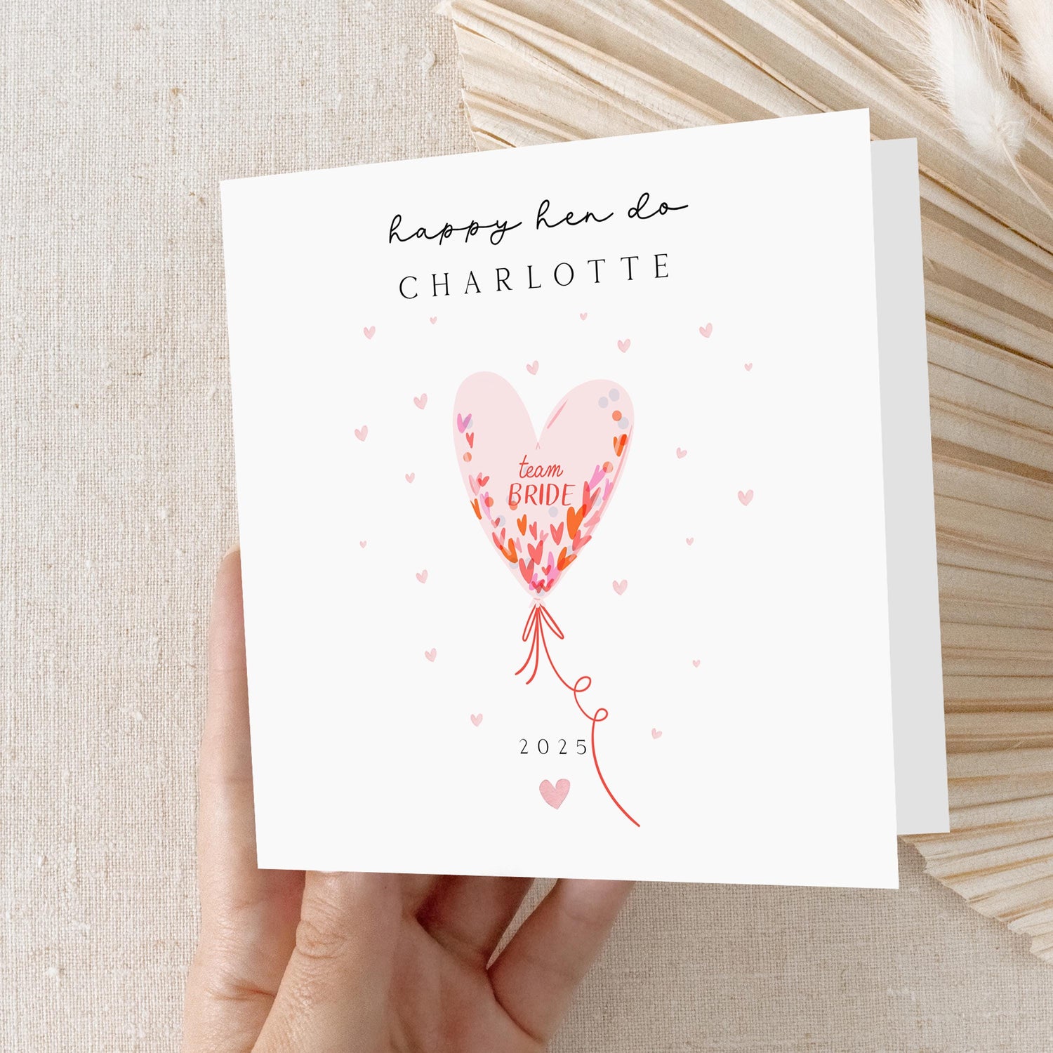 Hen Do Card Personalised, Hen Party Balloon Card, Happy Hen Do, Card For Bride To Be, Team Bride, Bridal Shower, Hen Party Gift, Hen Weekend