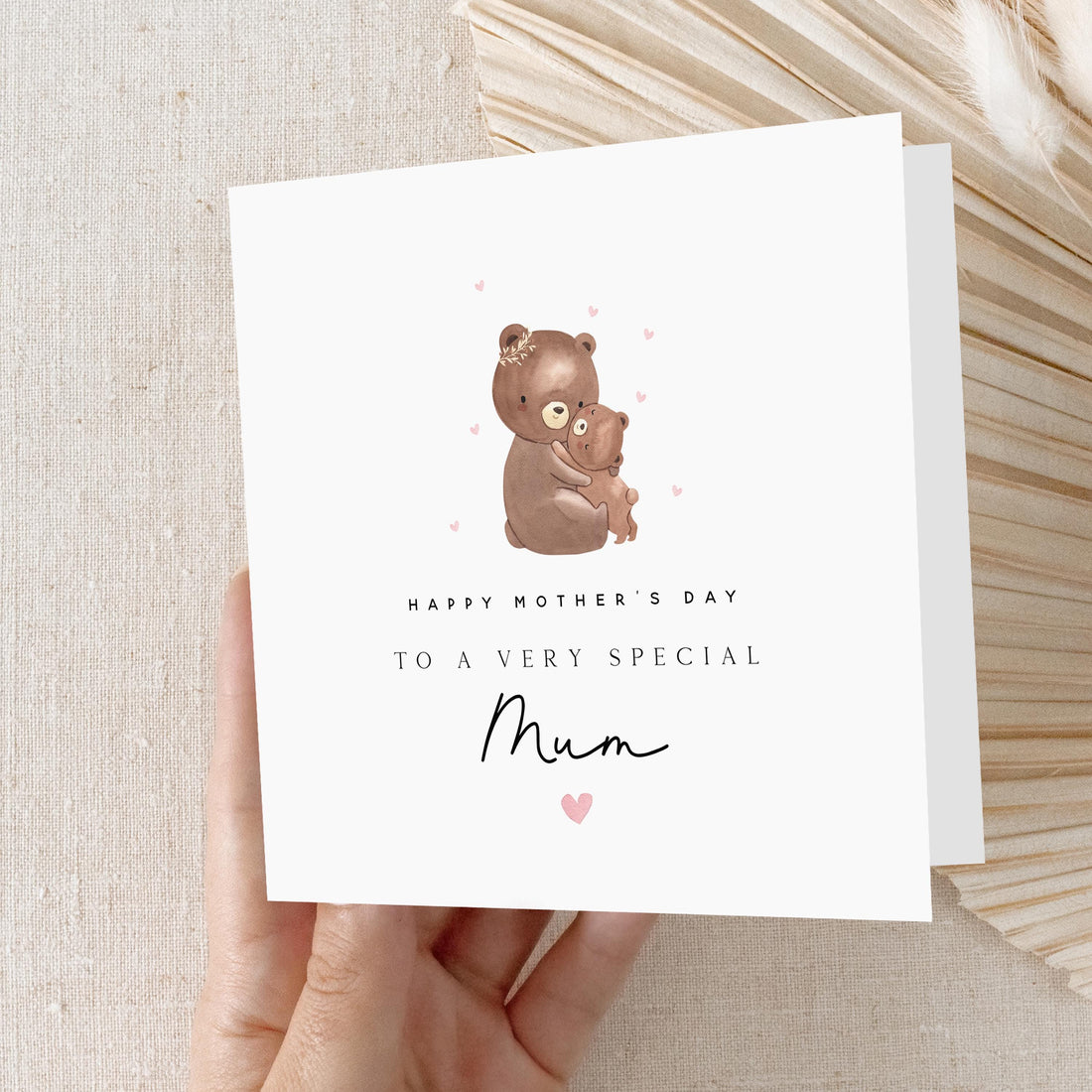 Mothers Day Card, Card For Mum / Mummy / Mammy From Kids, Happy Mother&