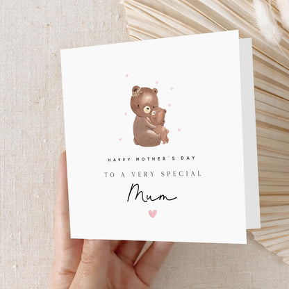 Mothers Day Card, Card For Mum / Mummy / Mammy From Kids, Happy Mother&