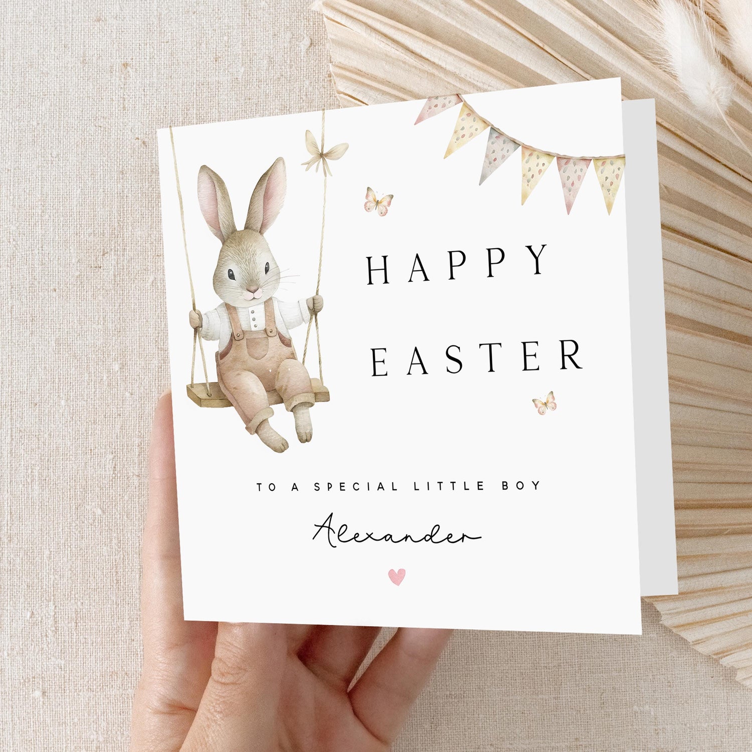 Easter Card Personalised, Easter Card For Children, Card For Son, Nephew, Grandson, Happy Easter Card, Easter Bunny, Easter Gift Special Boy