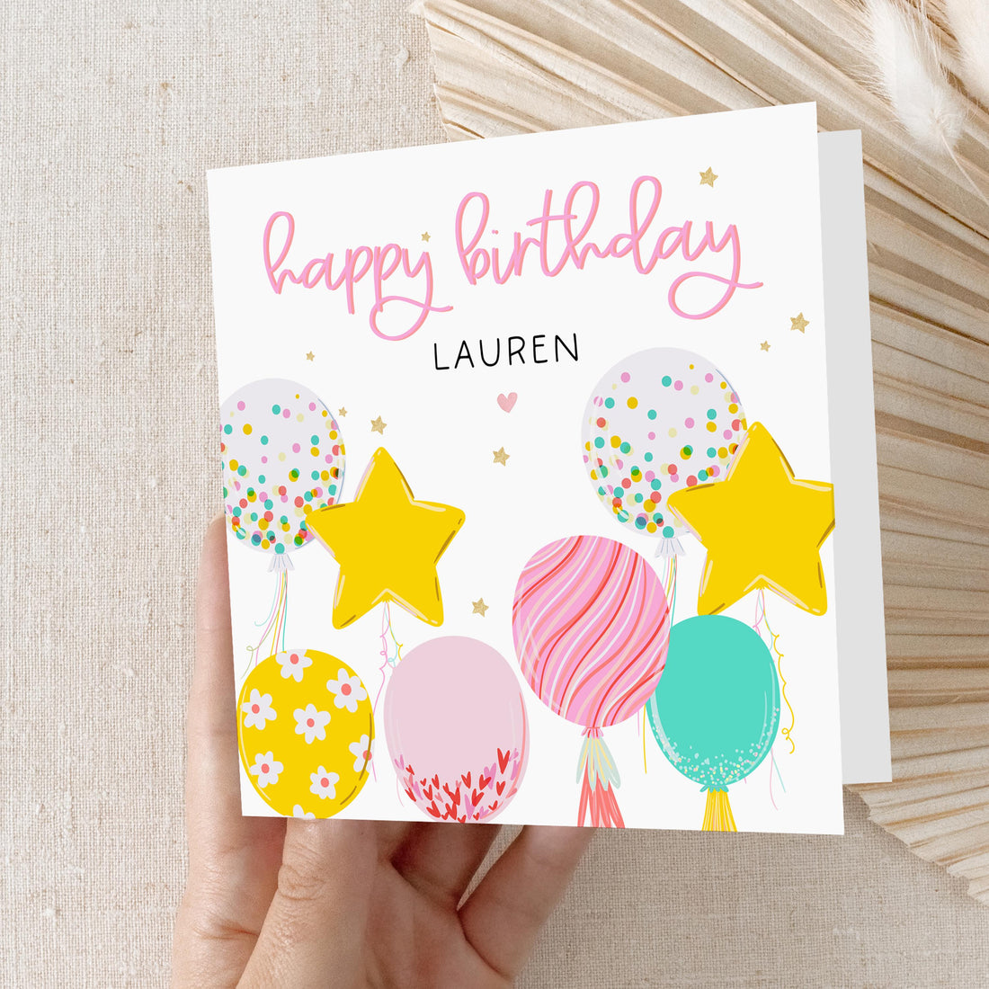 Personalised Birthday Card, Happy Birthday Card, Card For Bestie, Friend, Daughter, Granddaughter, Sister, Niece, Birthday Card For Her
