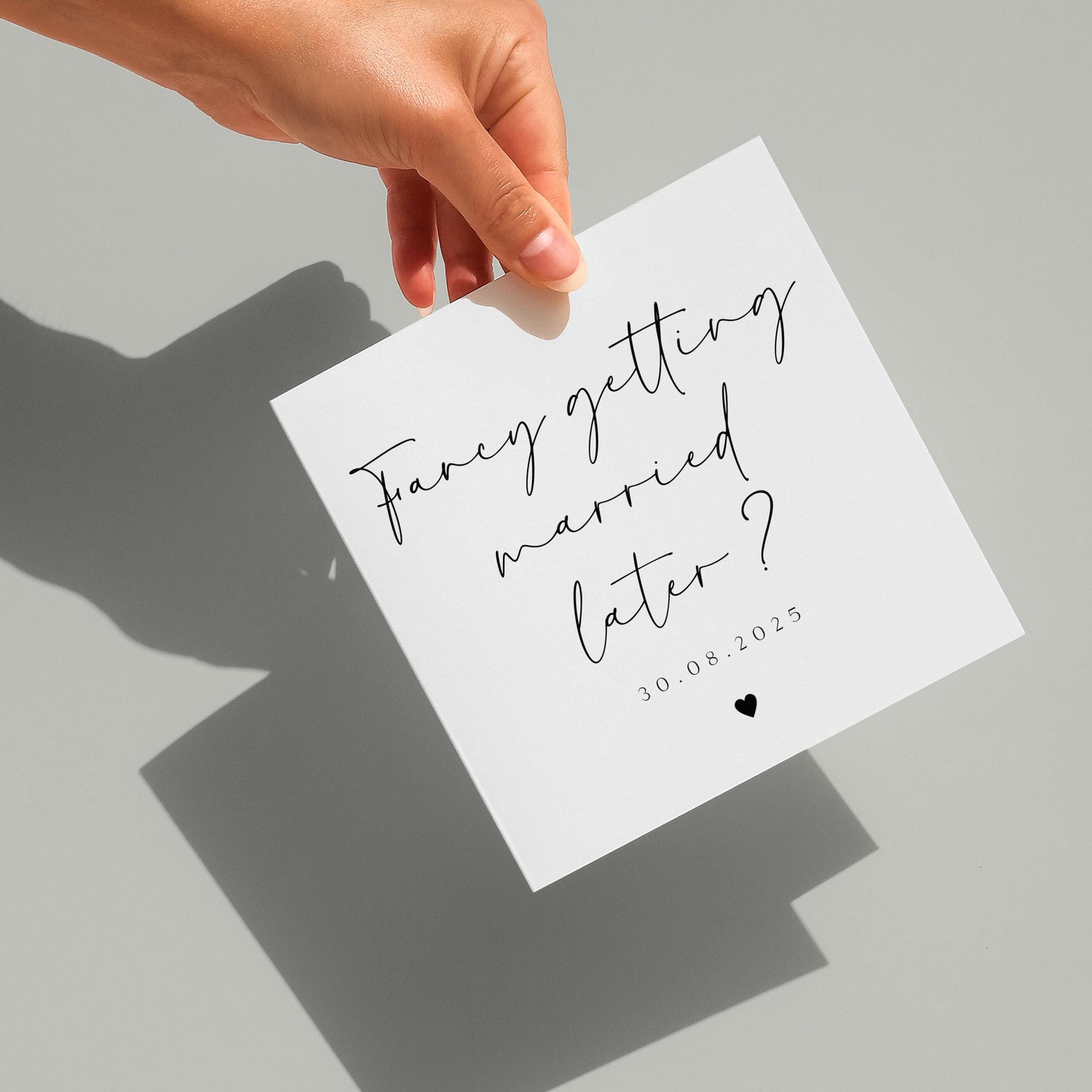 Personalised Wedding Day Card-Fancy Getting Married Later Card-On Our wedding Day Card-Card For Groom-Card For Bride-Wedding Day Gift-Mono