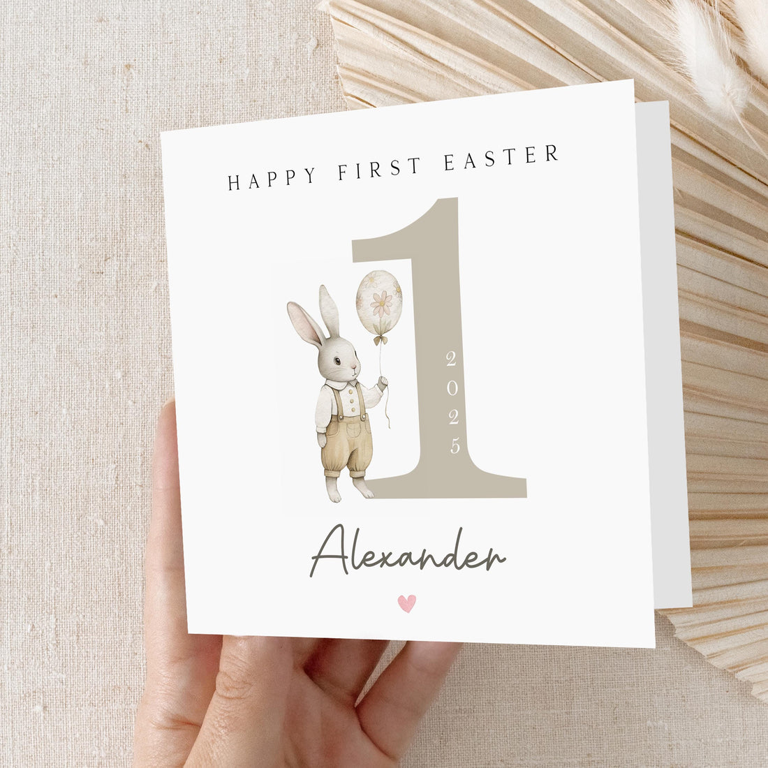 First Easter Card Personalised, Easter Card For Baby, My First Easter, Easter Card, Card For Son, Daughter, Grandkids, Bunny Easter Gift