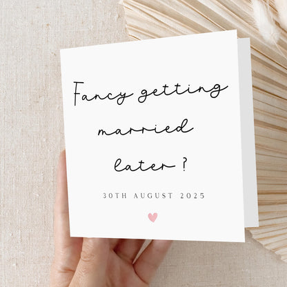 Personalised Wedding Day Card-Fancy Getting Married Later Card-On Our wedding Day Card-Card For Groom-Card For Bride-Wedding Day Gift-Script