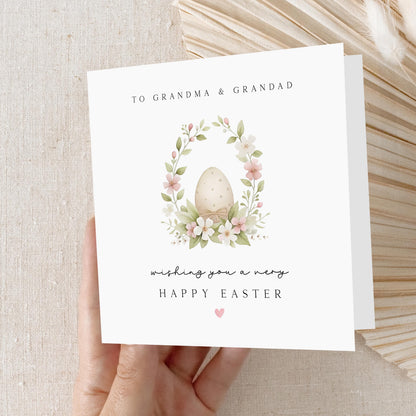 Easter Card For Grandparents, Easter Card For Gran, Grandad, Nanny, Grampy, Grandma, Nanna, Gramps, Happy Easter Bunny,Easter Gift From Kids