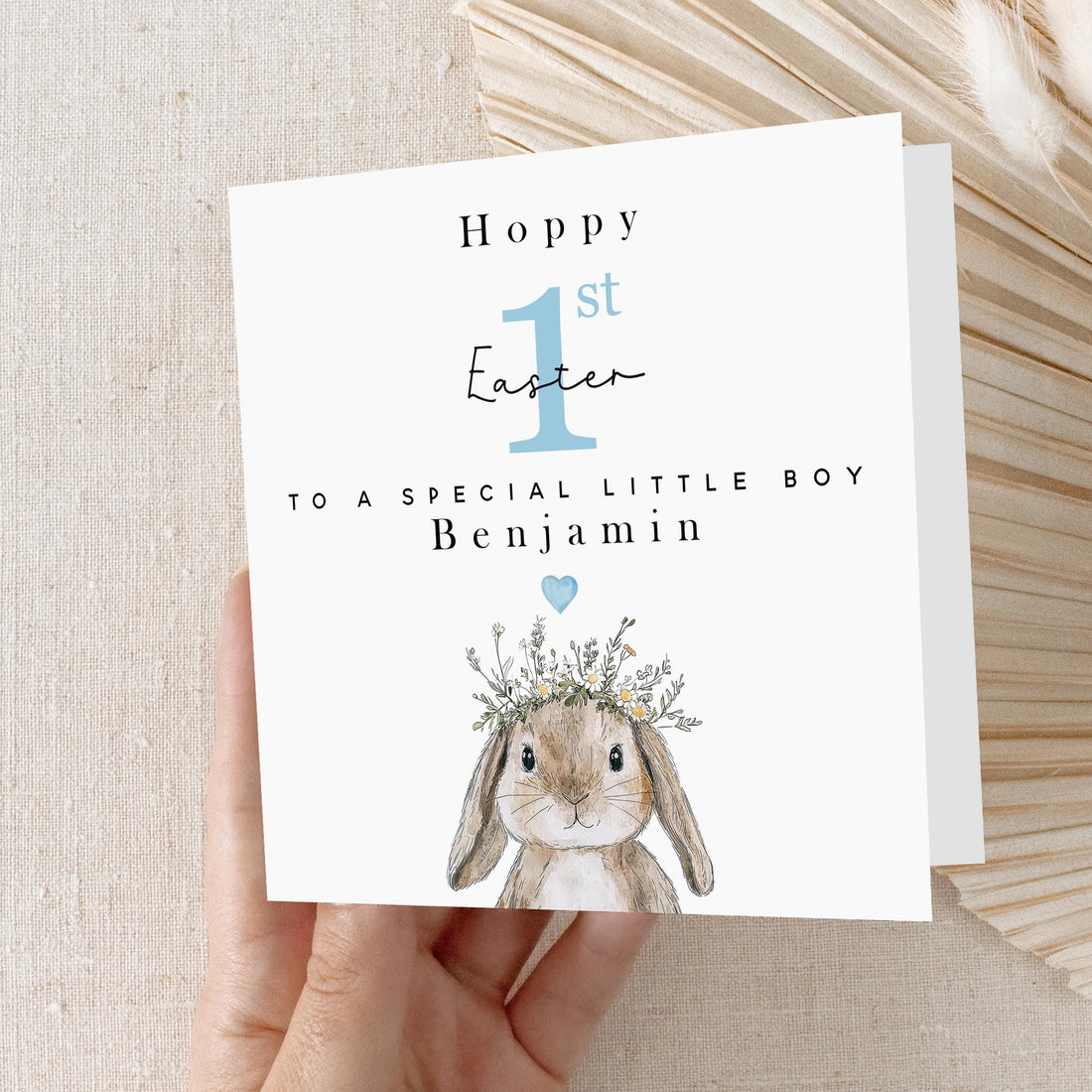 First Easter Card Personalised, Easter Card For Baby, My First Easter, Easter Card, Card For Son, Grandson, Happy Easter Bunny, Easter Gift