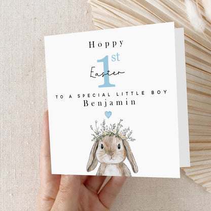 First Easter Card Personalised, Easter Card For Baby, My First Easter, Easter Card, Card For Son, Grandson, Happy Easter Bunny, Easter Gift