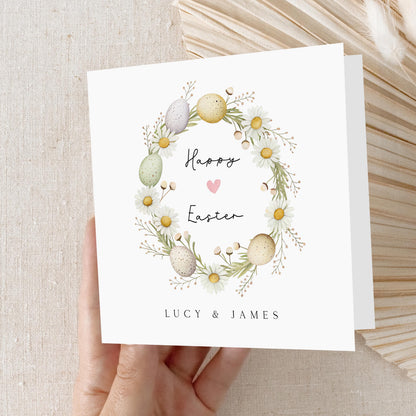 Personalised Easter Card-Easter Card For Couple, Mum, Dad, Family, Friends, Daughter, Son, Uncle, Auntie, Grandma, Granddad, Easter Egg Card