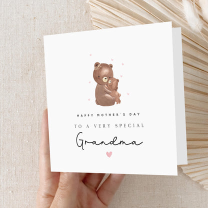 Mothers Day Card, Card For Grandma / nanna / Granny From Kids, Happy Mother&