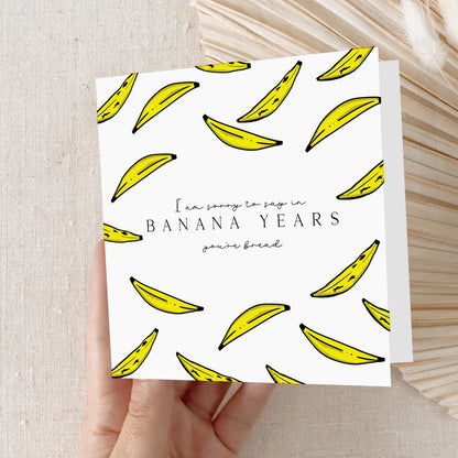 Quirky Birthday Card Featuring Bananas: &