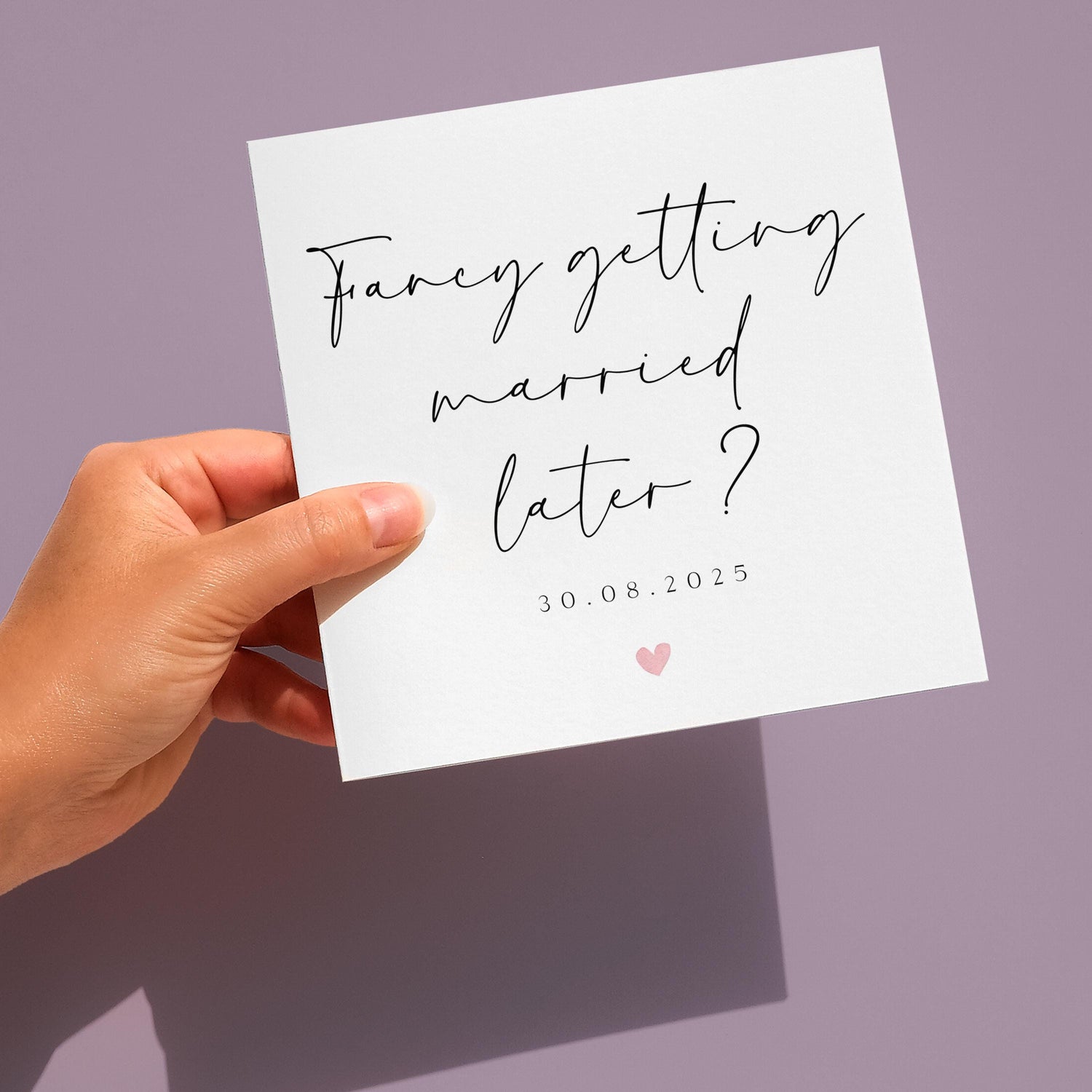 Personalised Wedding Day Card-Fancy Getting Married Later Card-On Our wedding Day Card-Card For Groom-Card For Bride-Wedding Day Gift-Heart