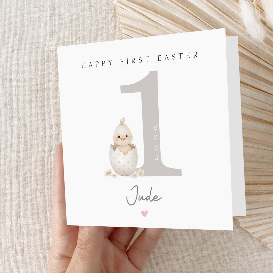 First Easter Card Personalised, Easter Card For Baby, My First Easter, Easter Card, Card For Son, Daughter, Grandkids, Chick, Easter Gift