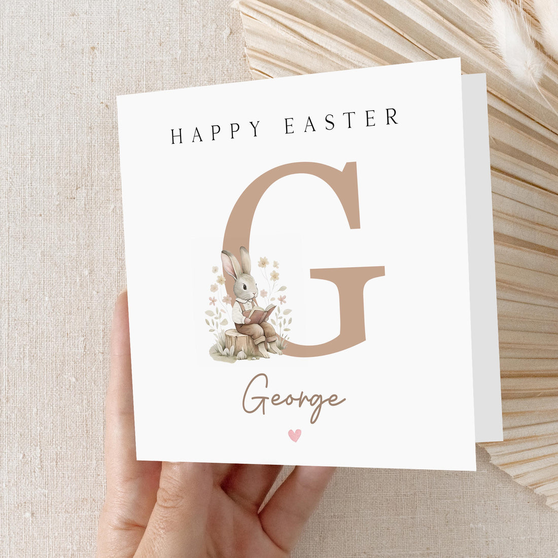 Easter Card Personalised, Easter Card For Children, Card For Daughter, Son, Granddaughter, Grandson, Happy Easter Card, Bunny, Easter Gift