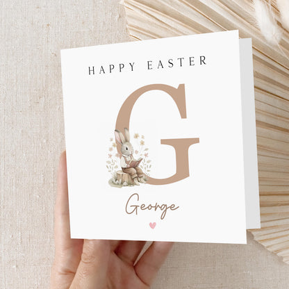 Easter Card Personalised, Easter Card For Children, Card For Daughter, Son, Granddaughter, Grandson, Happy Easter Card, Bunny, Easter Gift