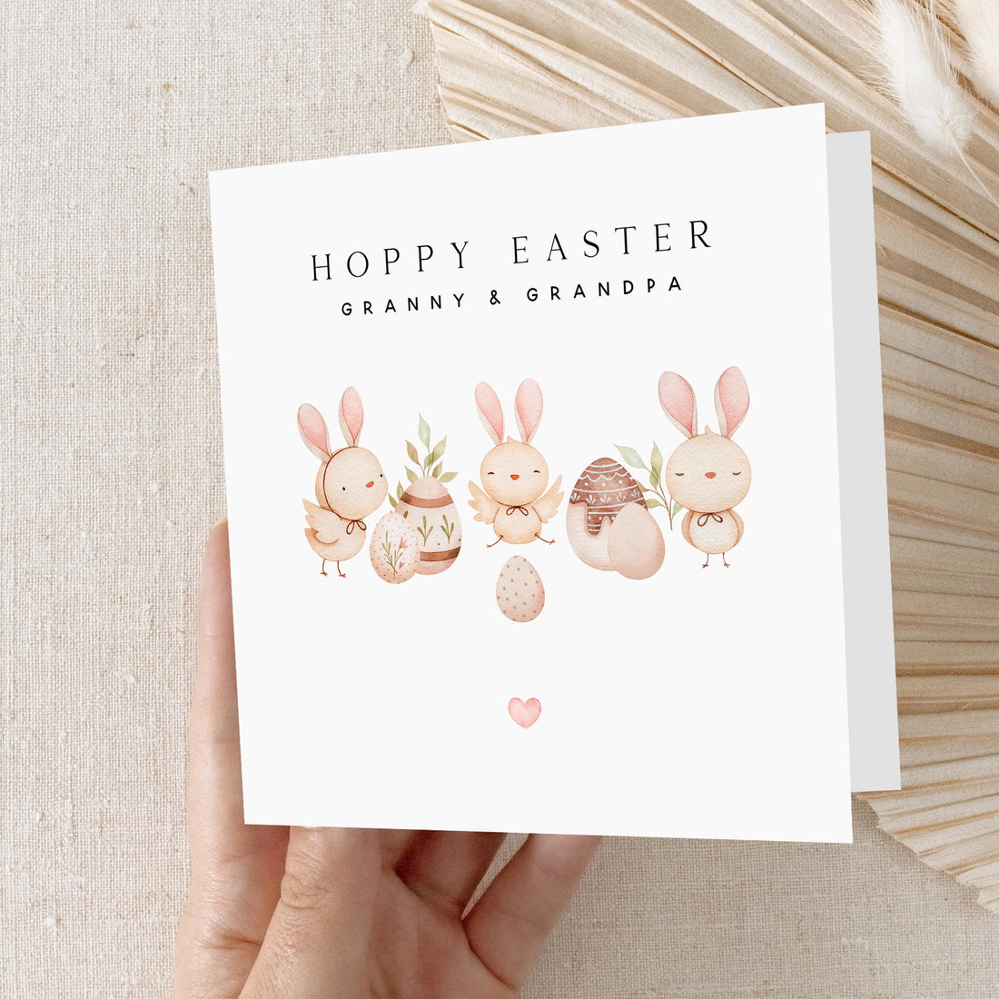 Grandparents Easter Card Personalised, Easter Card For Granny, Grandpa, Nanny, Grampy, Grandma, Nanna, Granddad, Happy Easter, Easter Gift