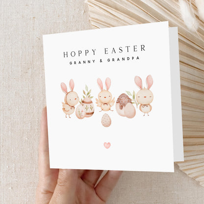 Grandparents Easter Card Personalised, Easter Card For Granny, Grandpa, Nanny, Grampy, Grandma, Nanna, Granddad, Happy Easter, Easter Gift