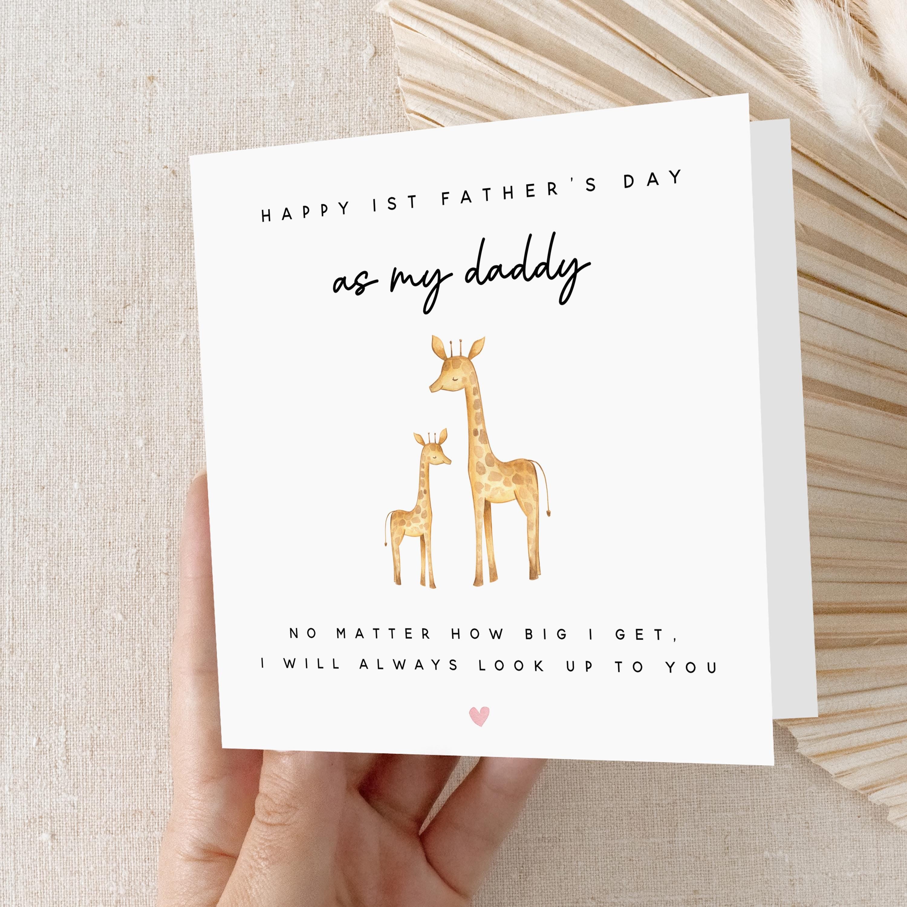 First Fathers Day Card-Happy 1st Father&