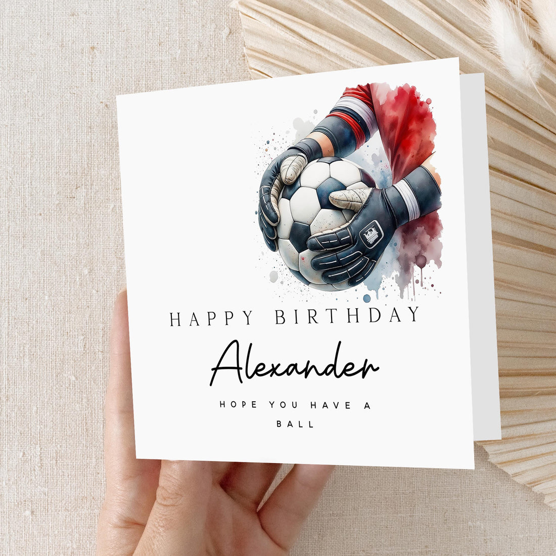 Football Birthday Card, Personalised Children&