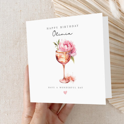 Personalised Birthday Card, Birthday Card For Bestie, Best Friend, Daughter, Granddaughter, Sister, Niece, Mum ,Auntie, Birthday Gift Her