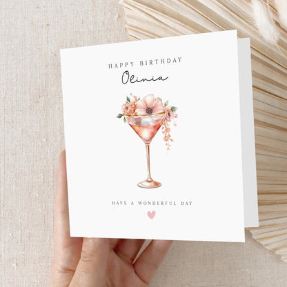 Personalised Birthday Card, Birthday Card For Bestie, Best Friend, Daughter, Granddaughter, Sister, Niece, Mum ,Auntie,Birthday Gift For Her