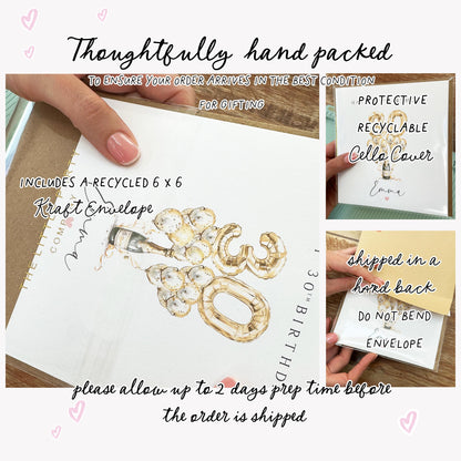 Personalised Birthday Baking Card, To A Star Baker,Birthday Card For Friend, Mum, Sister, Grandma, Auntie, Baker Card, Cooking Birthday Card