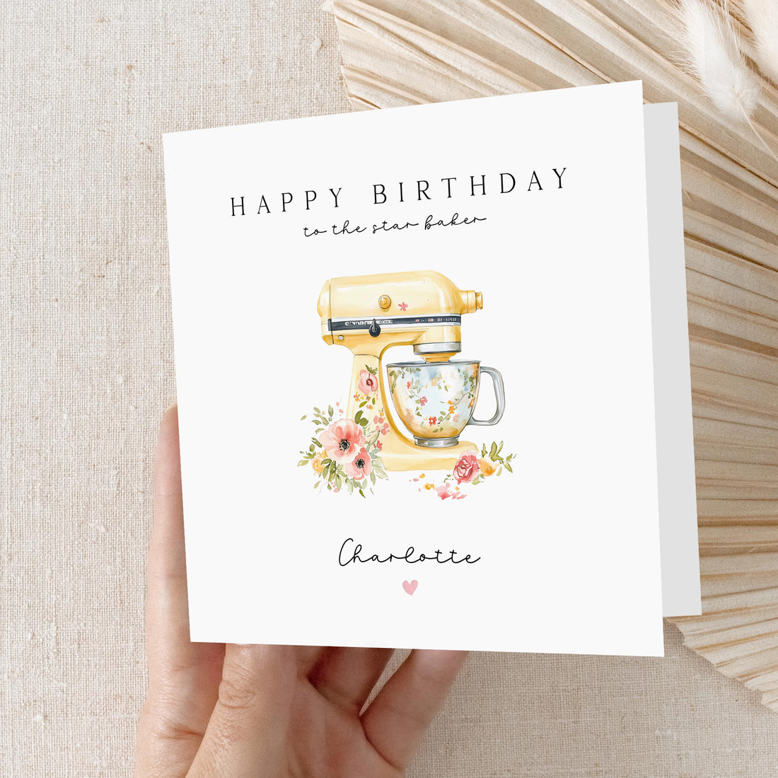 Personalised Birthday Baking Card, To A Star Baker,Birthday Card For Friend, Mum, Sister, Grandma, Auntie, Baker Card, Cooking Birthday Card