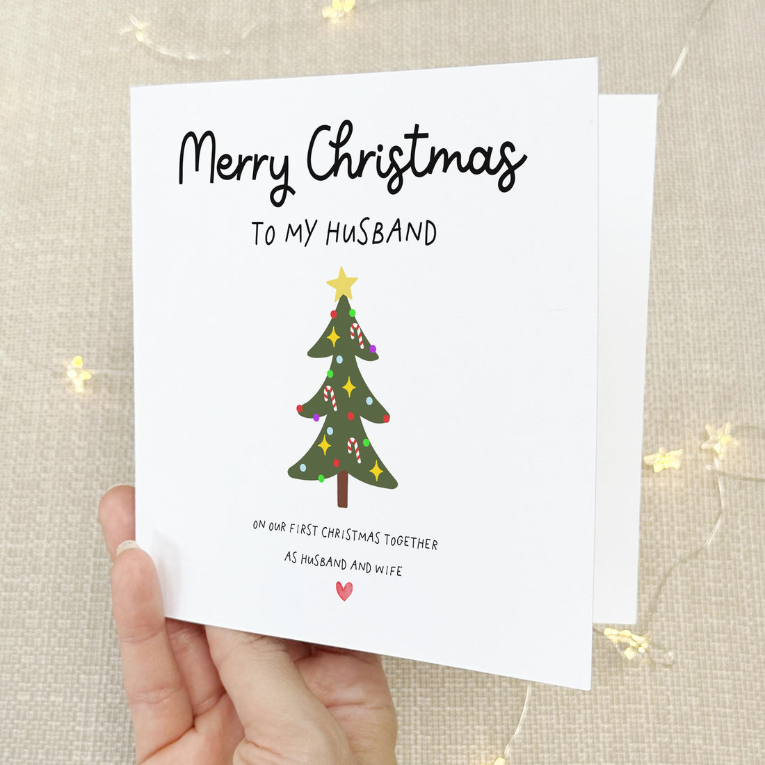 Husband Christmas Card, Personalised Christmas Card, Christmas Gift For Husband, Christmas Card Partner, First Christmas As Husband and Wife
