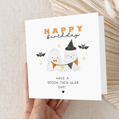 Halloween Birthday Card, Happy Birthday Card, Kids Birthday Card, Card For Son, Daughter, Grandson, Granddaughter, Niece, Nephew, Halloween