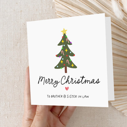 Brother and Sister In Law Christmas Card-Christmas Card For Sister In Law-Christmas Card For Brother-Brother Xmas Gift- In Laws Xmas Card