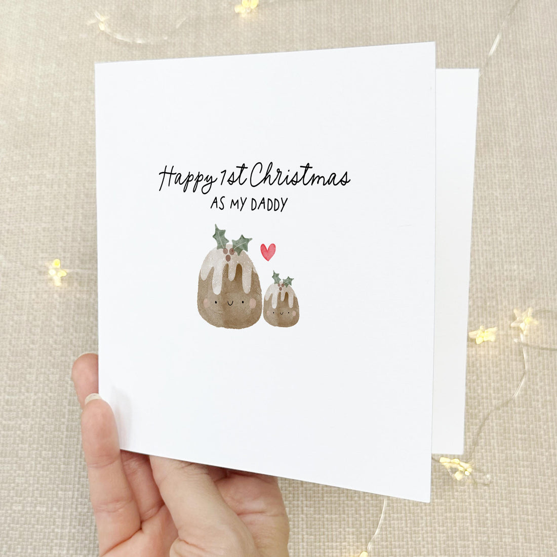 First Christmas As My Daddy Card, Daddy Christmas Card, Xmas Card For Dad, First Christmas As Dad, Christmas Card For daddy, Xmas Pudding
