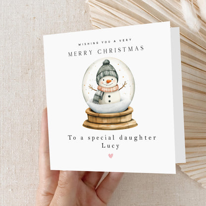 Daughter Christmas Card-Personalised Christmas Card-Christmas Card For Daughter-Daughter Xmas Gift- Custom Xmas Card-For My Special Daughter
