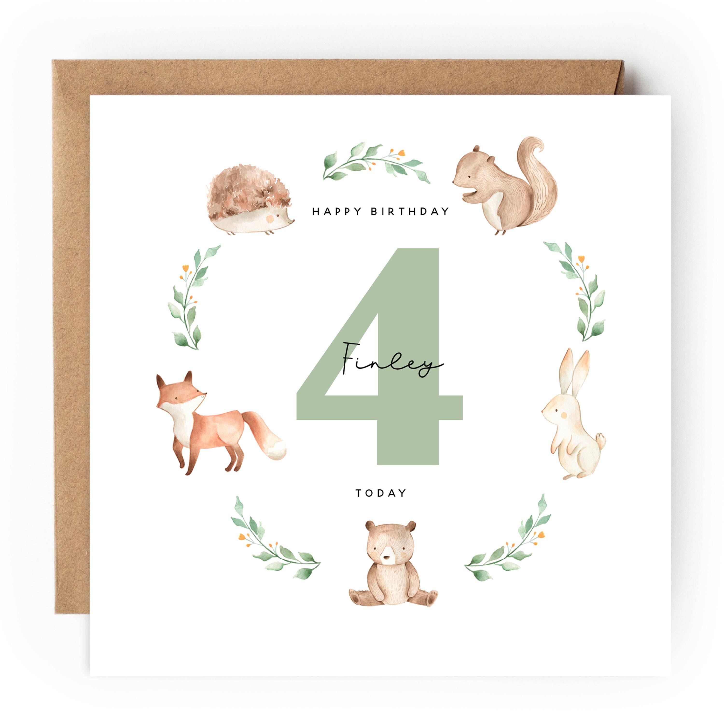 Personalised Birthday Card, Children&