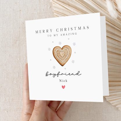 Boyfriend Christmas Card, Personalised Christmas Card For Boyfriend, Christmas Gift For Boyfriend, Christmas Card For Partner, Xmas Cards