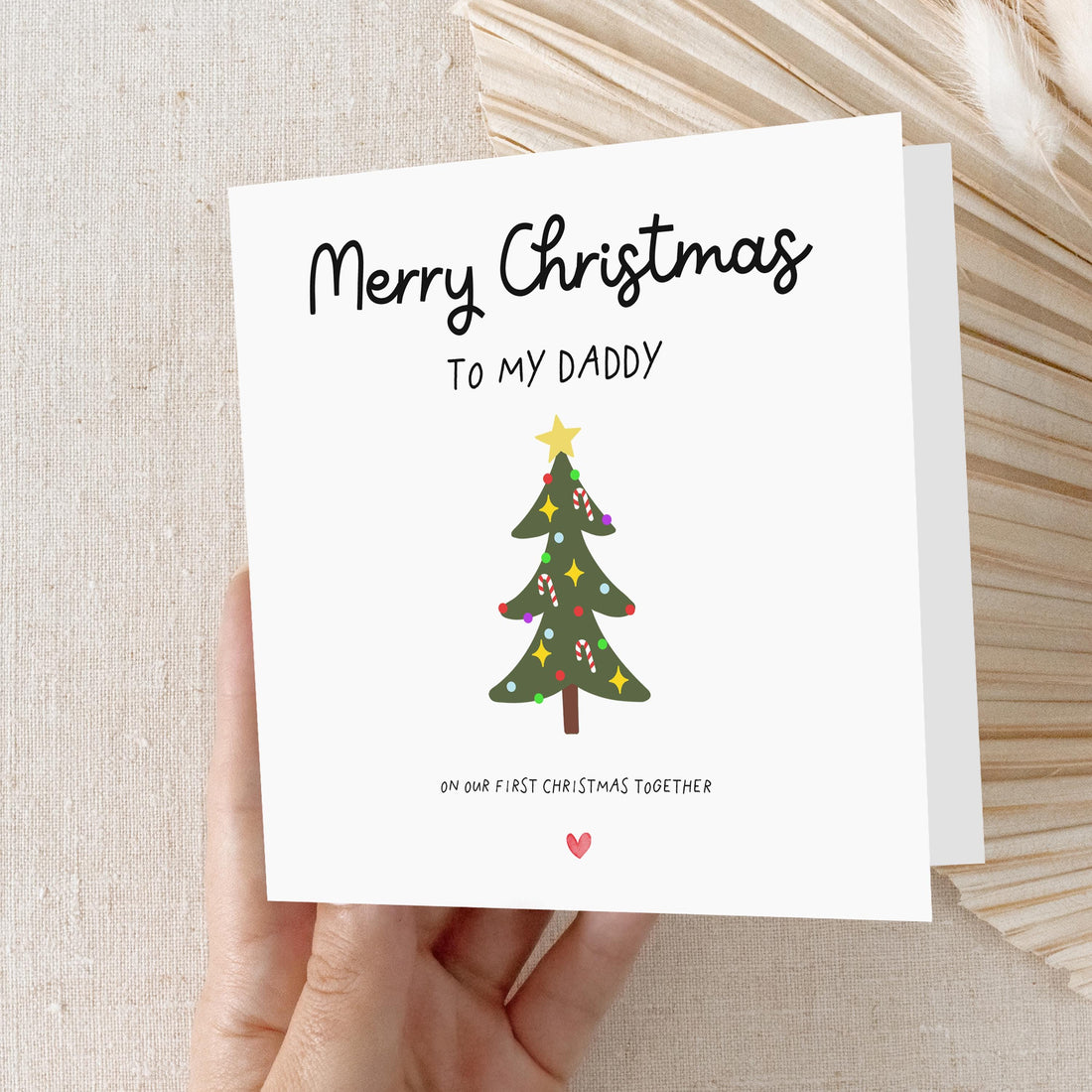 First Christmas As My Daddy Card, Xmas Card For Dad, First Christmas As Dad, Christmas Card For Him, New Dad Card, Card From Baby, 1st Xmas