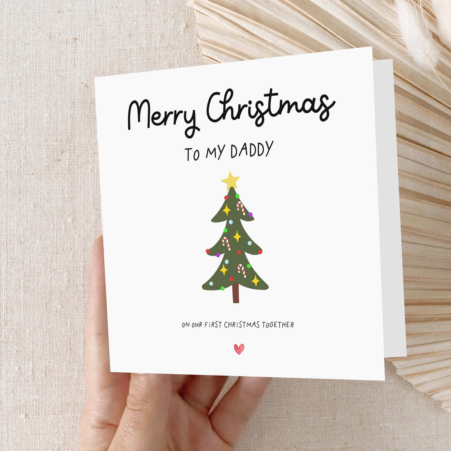 First Christmas As My Daddy Card, Xmas Card For Dad, First Christmas As Dad, Christmas Card For Him, New Dad Card, Card From Baby, 1st Xmas