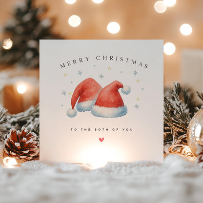 Christmas Card For Couple, To The Both Of You Christmas Card, Special Couple Christmas Card, Special Friends ,Family ,Couple, Santa Hats