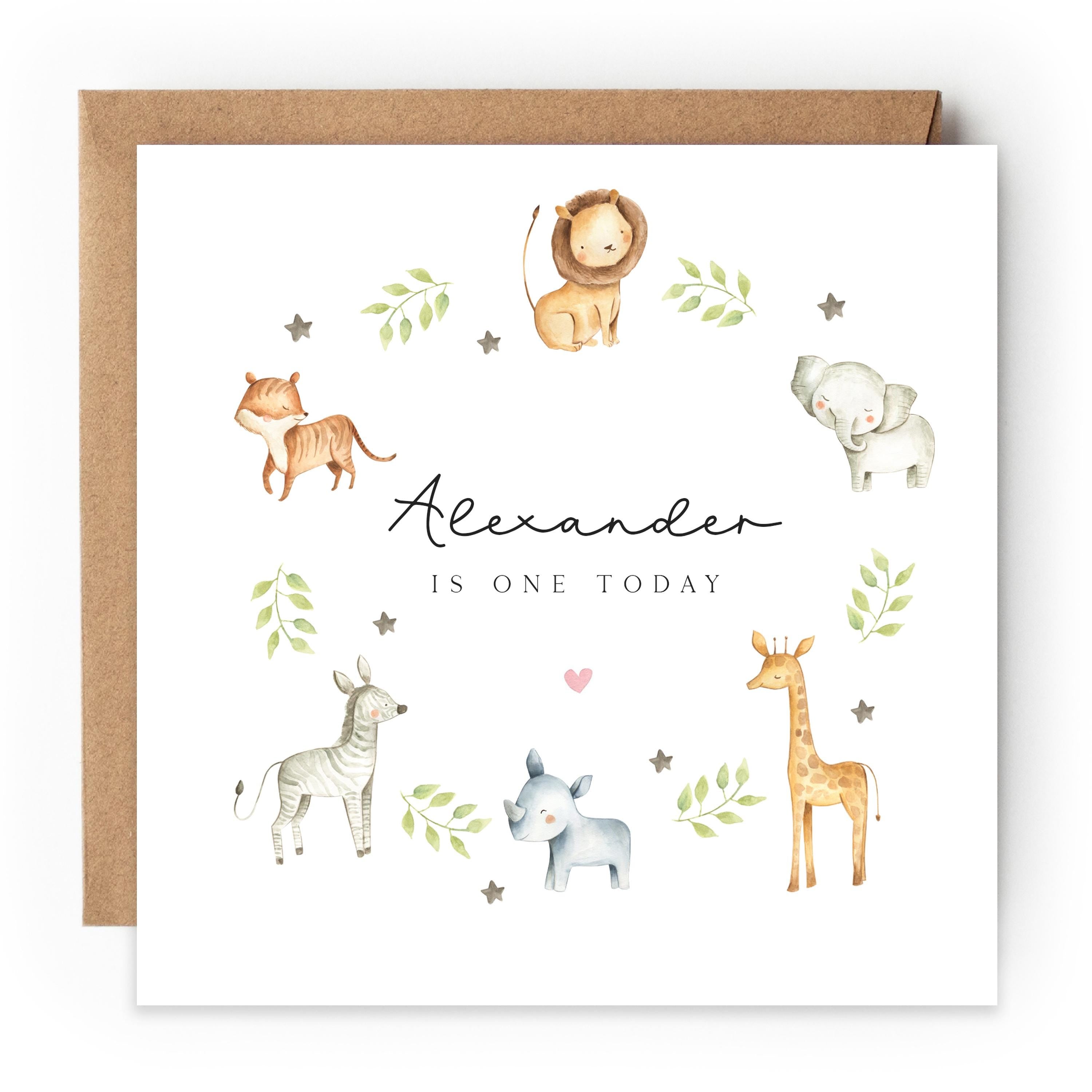 Personalised 1st Birthday Card For Boy, Son 1st Birthday Card, Special First Birthday Gift For Grandson, First Birthday Card,Nephew,Handmade