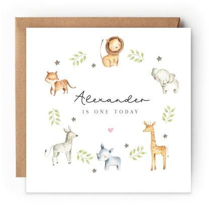 Personalised 1st Birthday Card For Boy, Son 1st Birthday Card, Special First Birthday Gift For Grandson, First Birthday Card,Nephew,Handmade