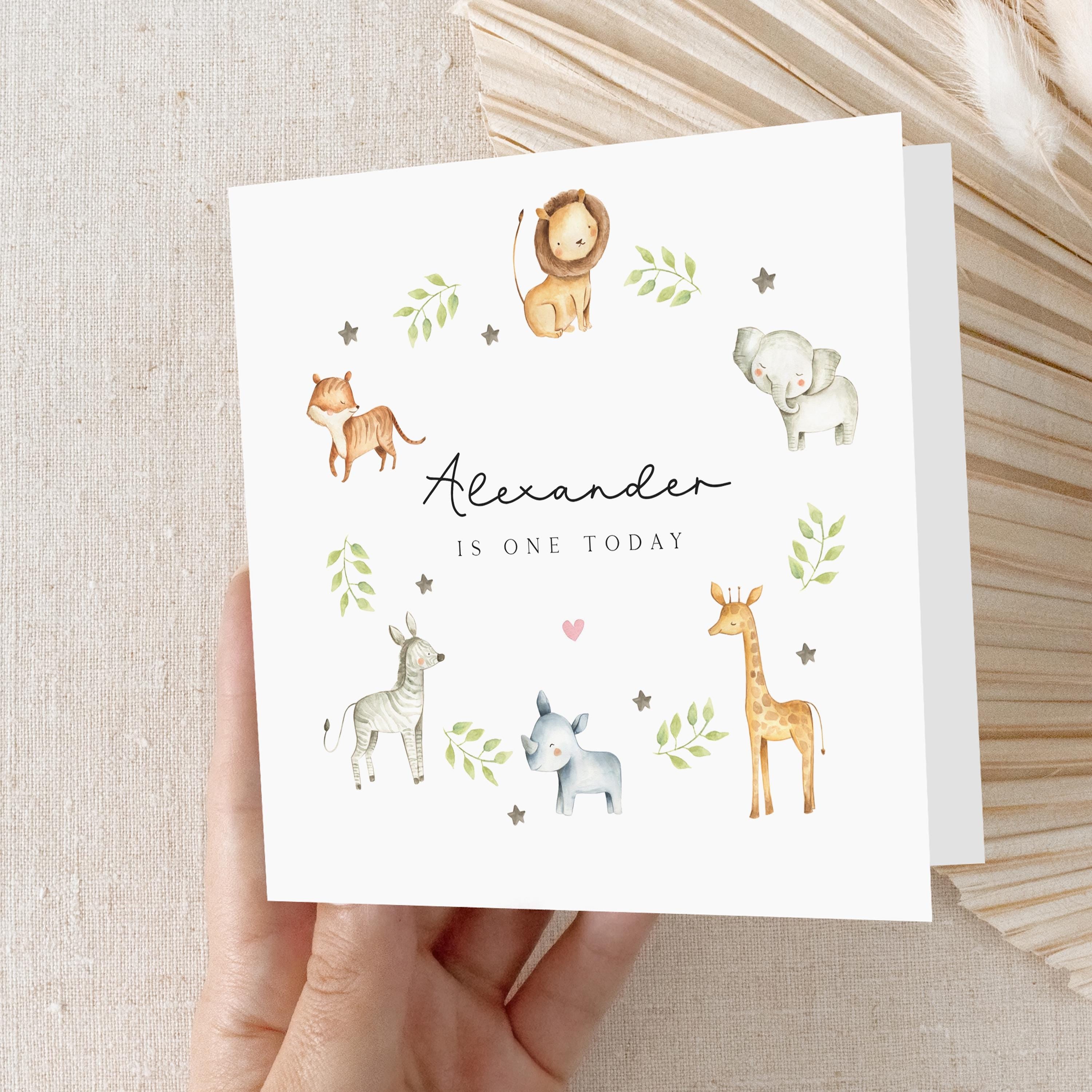 Personalised 1st Birthday Card For Boy, Son 1st Birthday Card, Special First Birthday Gift For Grandson, First Birthday Card,Nephew,Handmade