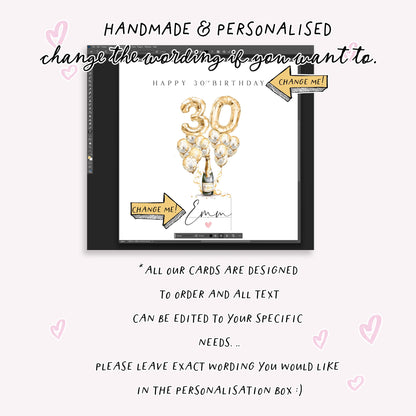 Personalised First Christmas Card-Baby&